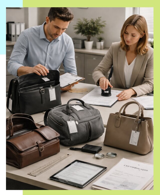 Сертификация сумок в Кимрах от 7829 руб. | Алешин-Кмы