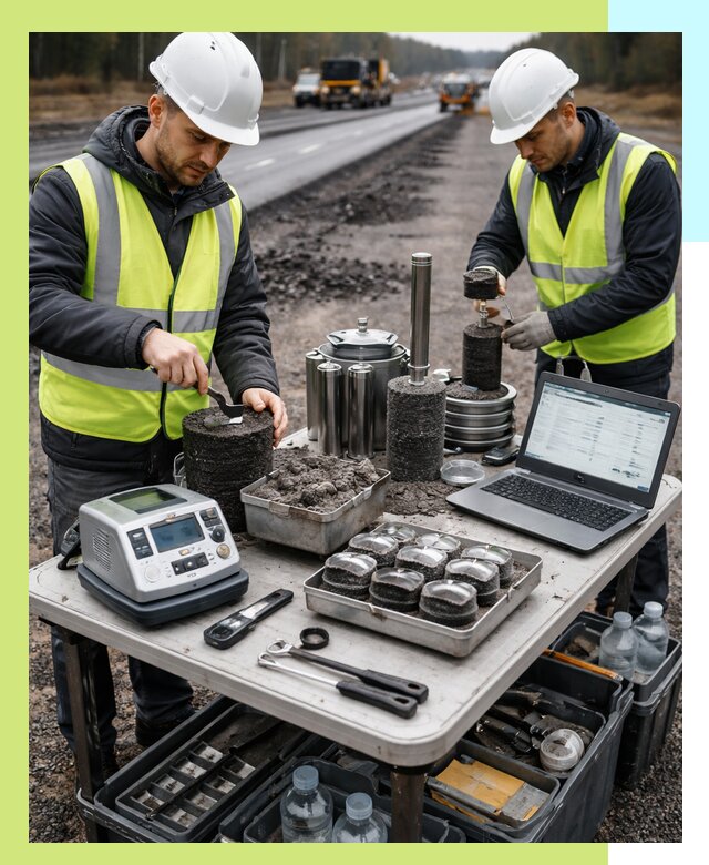 Сертификация асфальта: испытания и подтверждение в Кимрах