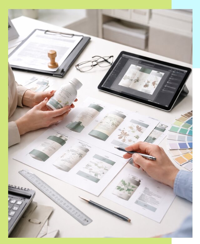 Профессиональная разработка дизайна и текста этикетки продукции в Кимрах