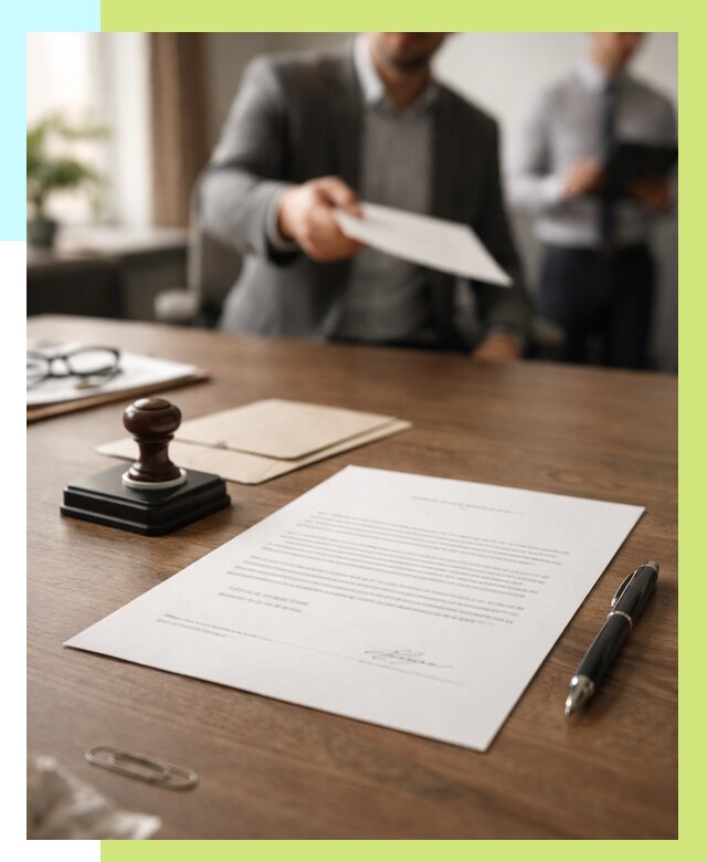 Отказное письмо по сертификации в Кимрах от 3654 р. | Алешин-Кмы