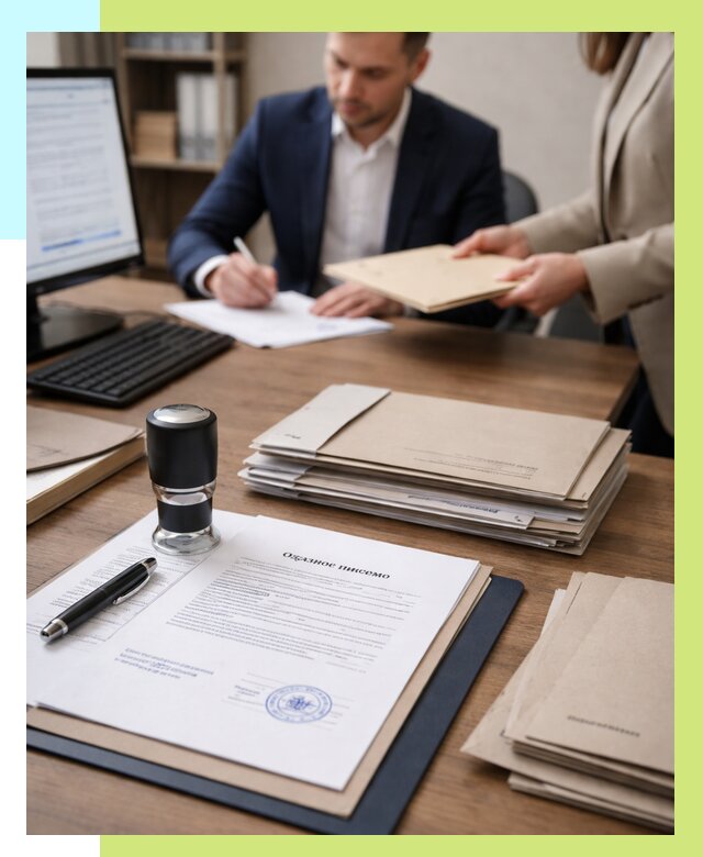 Отказное письмо для таможни в Кимрах от 3132 р, Алешин-Кмы