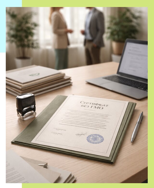 Сертификат без ГМО в Кимрах от 7829 р. оформить срочно Алешин-Кмы