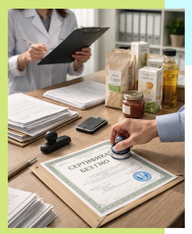 Получение сертификата Без ГМО для продукции в Кимрах