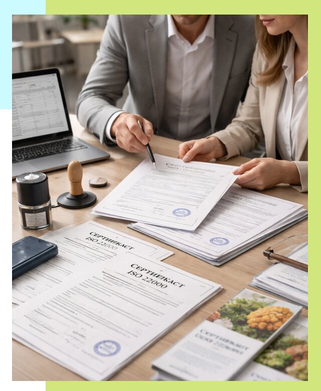 Сертификат ISO 22000 в Кимрах от 41756 р. под ключ | Алешин-Кмы